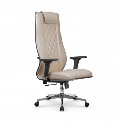 Кресло руководителя Мetta L 1m 50M/2D Infinity Easy Clean MPES Комплект 3 Темно-бежевое