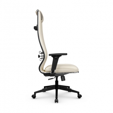 Кресло руководителя Метта Мetta L 1m 50M/2D Infinity Easy Clean MPES Комплект 6 Молочное
