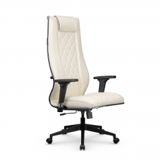 Кресло руководителя Мetta L 1m 50M/2D Infinity Easy Clean MPES Комплект 6 Молочное