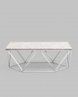 Журнальный столик Stool Group Авалон silver 12266 Серый мрамор