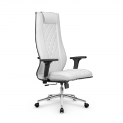Кресло руководителя Мetta L 1m 50M/2D Infinity Easy Clean MPES Комплект 7 Белое