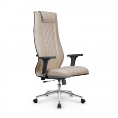Кресло руководителя Мetta L 1m 50M/2D Infinity Easy Clean MPES Комплект 7 Темно-бежевое