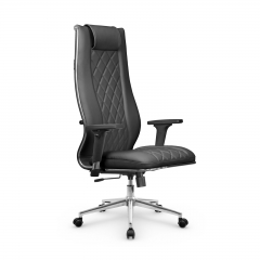 Кресло руководителя Мetta L 1m 50M/2D Infinity Easy Clean MPES Комплект 7 Черное