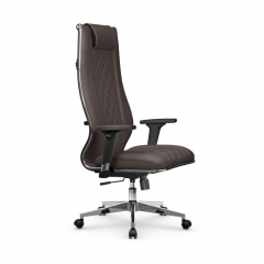 Кресло руководителя Мetta L 1m 50M/2D Infinity Easy Clean MPES Комплект 7 Темно-коричневое