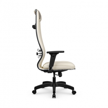 Кресло руководителя Метта Мetta L 1m 50M/2D Infinity Easy Clean MPES Комплект 8 Молочное