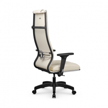 Кресло руководителя Метта Мetta L 1m 50M/2D Infinity Easy Clean MPES Комплект 8 Молочное
