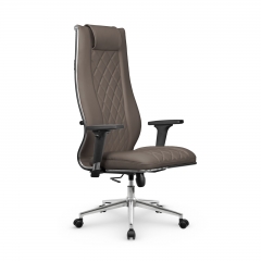 Кресло руководителя Мetta L 1m 50M/2D Infinity Easy Clean MPES Комплект 9 Светло-коричневое