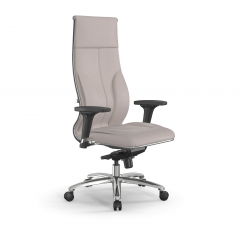 Кресло руководителя Мetta L 1m 46/2D Infinity Easy Clean MPES Комплект 1 Светло-бежевое