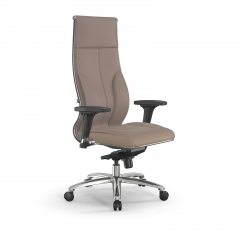 Кресло руководителя Мetta L 1m 46/2D Infinity Easy Clean MPES Комплект 1 Темно-бежевое