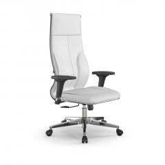 Кресло руководителя Мetta L 1m 46/2D Infinity Easy Clean MPES Комплект 3 Белое
