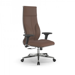 Кресло руководителя Мetta L 1m 46/2D Infinity Easy Clean MPES Комплект 3 Светло-коричневое
