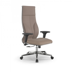 Кресло руководителя Мetta L 1m 46/2D Infinity Easy Clean MPES Комплект 3 Темно-бежевое