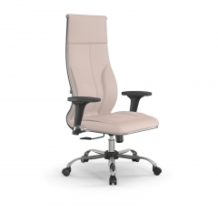 Кресло руководителя Мetta L 1m 46/2D Infinity Easy Clean MPES Комплект 5 Молочное