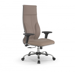 Кресло руководителя Мetta L 1m 46/2D Infinity Easy Clean MPES Комплект 5 Темно-бежевое