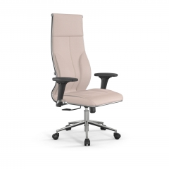 Кресло руководителя Мetta L 1m 46/2D Infinity Easy Clean MPES Комплект 7 Молочное