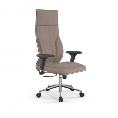 Кресло руководителя Мetta L 1m 46/2D Infinity Easy Clean MPES Комплект 7 Темно-бежевое
