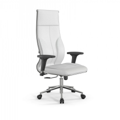 Кресло руководителя Мetta L 1m 46/2D Infinity Easy Clean MPES Комплект 8 Белое