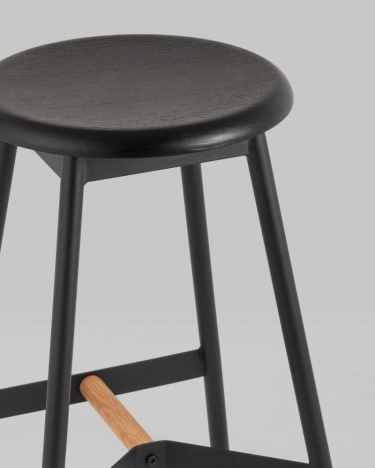 Стул полубарный Stool Group Knobb 650 см Черный