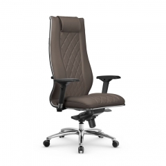 Кресло руководителя МЕТТА L 1m 50M/4D Infinity Easy Clean MPES Комплект 1 Светло-коричневое
