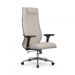 Кресло руководителя МЕТТА L 1m 50M/4D Infinity Easy Clean MPES Комплект 3 Светло-бежевое