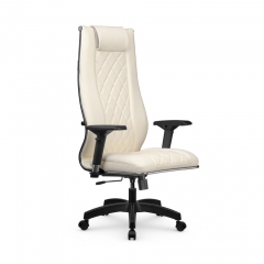 Кресло руководителя МЕТТА L 1m 50M/4D Infinity Easy Clean MPES Комплект 4 Молочное