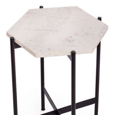 Столик кофейный Tetchair Secret De Maison FENDY mod. 11980 алюминиевый сплав/мрамор, 383853 см, античная медь