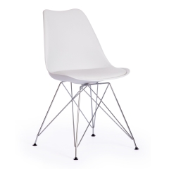 Стул TULIP IRON CHAIR mod.EC-123 металл/пластик, 54,54883,5см, white белый