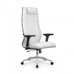 Кресло руководителя МЕТТА L 1m 50M/4D Infinity Easy Clean MPES Комплект 7 Белое