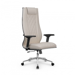 Кресло руководителя МЕТТА L 1m 50M/4D Infinity Easy Clean MPES Комплект 7 Светло-бежевое