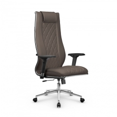 Кресло руководителя МЕТТА L 1m 50M/4D Infinity Easy Clean MPES Комплект 7 Светло-коричневое
