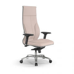 Кресло руководителя Мetta L 1m 46/4D Infinity Easy Clean MPES Комплект 1 Молочное