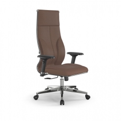 Кресло руководителя Мetta L 1m 46/4D Infinity Easy Clean MPES Комплект 3 Светло-коричневое