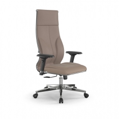 Кресло руководителя Мetta L 1m 46/4D Infinity Easy Clean MPES Комплект 3 Темно-бежевое
