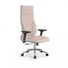 Кресло руководителя Мetta L 1m 46/4D Infinity Easy Clean MPES Комплект 7 Молочное