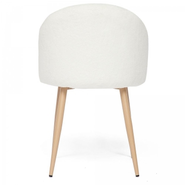 Стул Tetchair MELODY mod. 4997 металл/плюш, 52х49х78см, белый/натуральное дерево