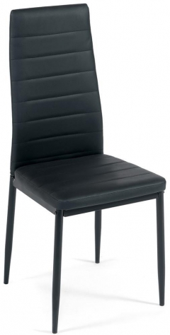 Стул Easy Chair mod. 24 металл/экокожа, 40x42x95.5см, черный