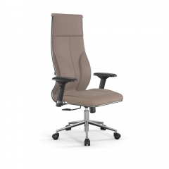 Кресло руководителя Мetta L 1m 46/4D Infinity Easy Clean MPES Комплект 7 Темно-бежевое