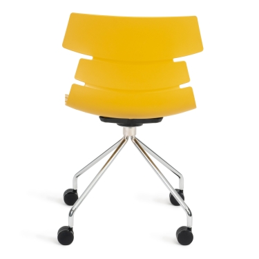 Стул офисный Tetchair HANSEN mod. 606-1 Оранжевый/хром