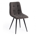 Стул CHILLY X mod. 7096-1 ткань/металл, 45x53х88 см, высота до сиденья 50 см, коричневый barkhat 12/черный