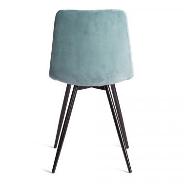 Стул Tetchair CHILLY mod. 7095-1 ткань/металл, 45x53х88 см, высота до сиденья 50 см, мятный barkhat 88/черный
