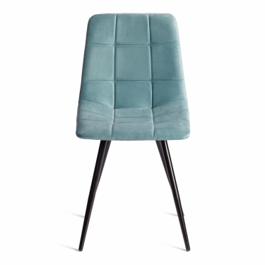 Стул Tetchair CHILLY mod. 7095-1 ткань/металл, 45x53х88 см, высота до сиденья 50 см, мятный barkhat 88/черный