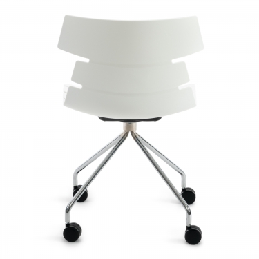 Стул офисный Tetchair HANSEN mod. 606-1 Белый/хром