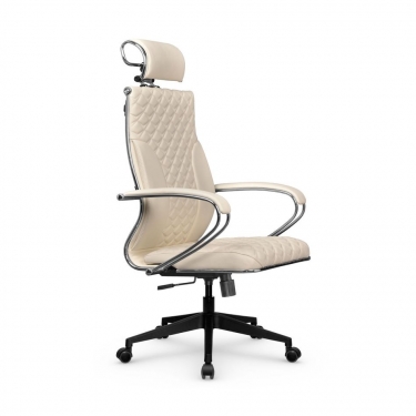Кресло руководителя Метта Metta L 2c 44C/K116 Infinity Easy Clean MPES Комплект 6 Молочное
