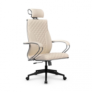 Кресло руководителя Метта Metta L 2c 44C/K116 Infinity Easy Clean MPES Комплект 6 Молочное