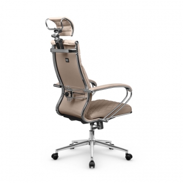 Кресло руководителя Метта Metta L 2c 44C/K116 Infinity Easy Clean MPES Комплект 7 Темно-бежевое