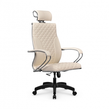 Кресло руководителя Метта Metta L 2c 44C/K116 Infinity Easy Clean MPES Комплект 8 Молочное