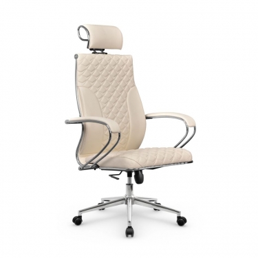 Кресло руководителя Метта Metta L 2c 44C/K116 Infinity Easy Clean MPES Комплект 9 Молочное