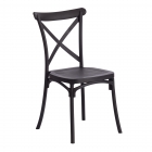 Стул Tetchair CROSS mod. PL24 пластик, 48 х 58 х 89 см, Black черный 05