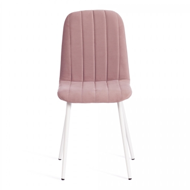 Стул Tetchair ARC Велюр/металл , 46 х 52 х 88 см, пыльно-розовый/белый