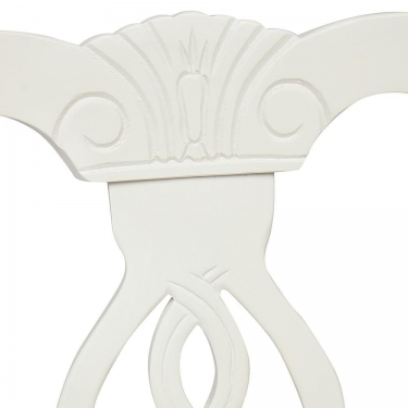 Стул Tetchair Афродита/ Aphrodite дерево гевея, 46х54х99см, butter white, ткань кремовая с рисунком 3321